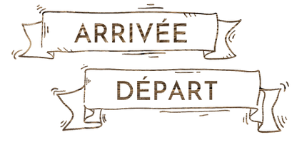 arrivée départ dessin